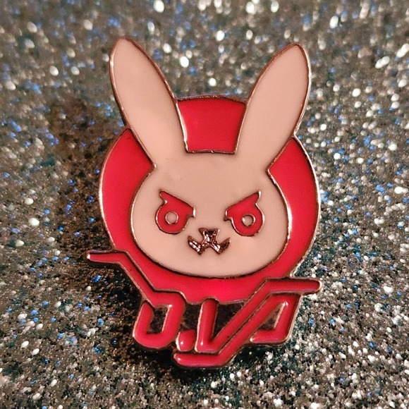Dva Rabbit Icon Boutique | Jewelry | 32 D Va Overwatch Bunny Rabbit Logo Video Game ...